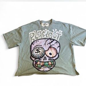 Men Stufded Size L Graphic Tee - Green